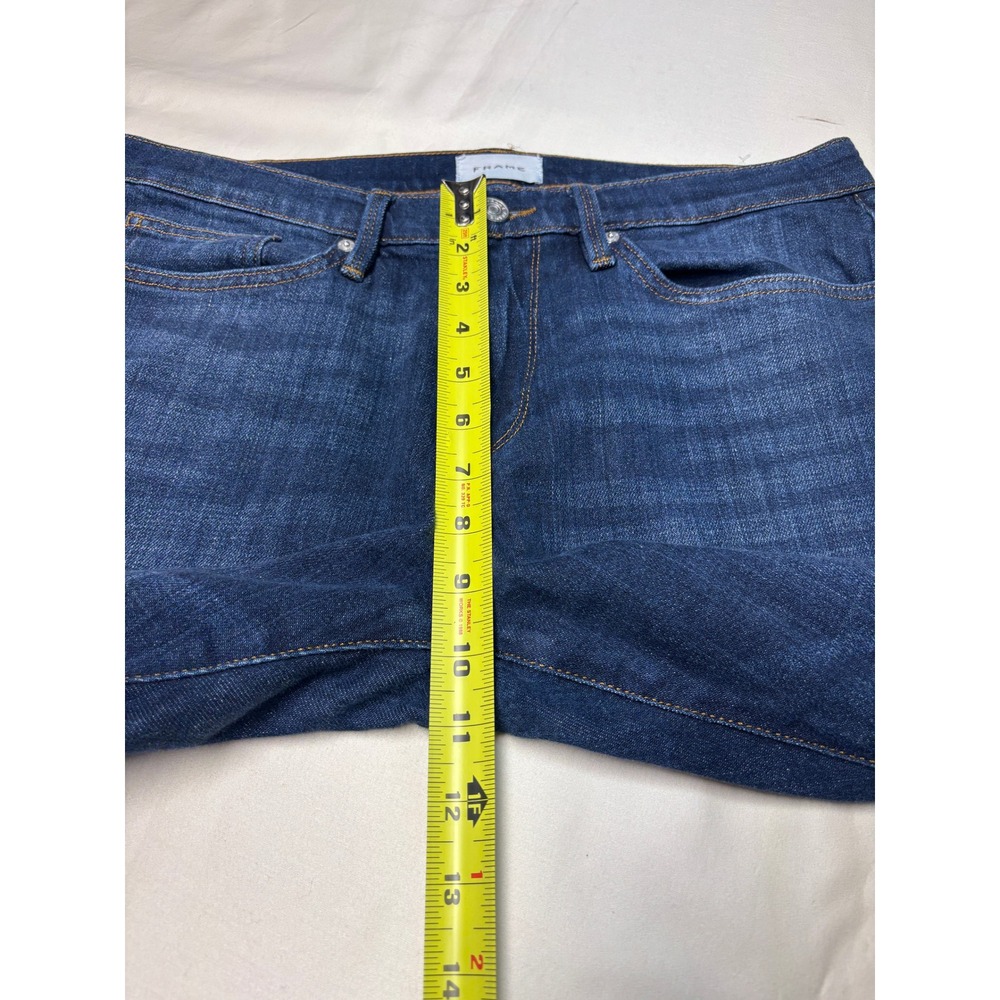 Frame LHomme Slim Jeans Mens 34X31 Baltic Dark Wash Blue Denim LMH0467 - Picture 8 of 12